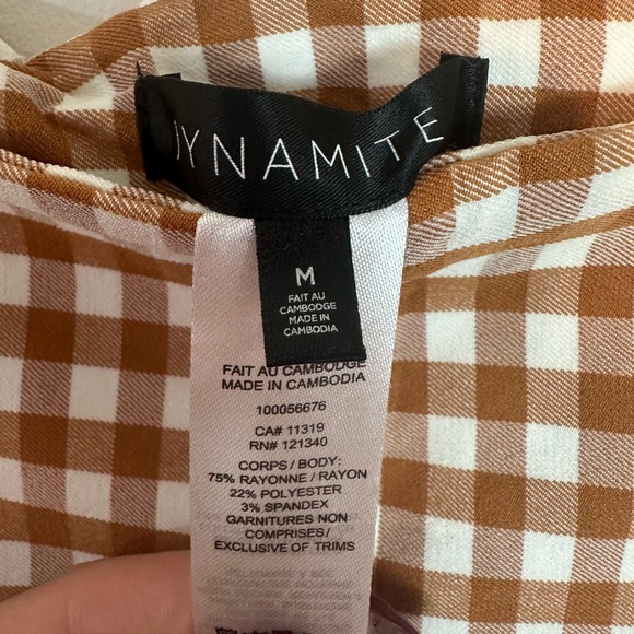 Dynamite - Christy High-Rise Gingham Pant - Picture 9 of 9